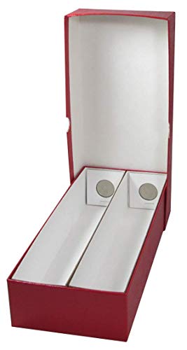 Guardhouse 10-Inch Double Row Storage Box for 2x2 Coin Holders – Red