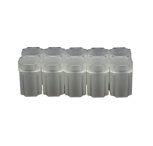 Guardhouse 39mm Coin Tube Ten Pack – Translucent Stackable Storage for Silver Rounds & Medallions