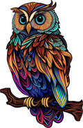 GuDoQi Wooden Owl Puzzle – 150 Piece Unique Shape Animal Jigsaw for Adults