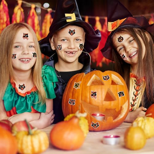 GUjianzhi 1000-Piece Vintage Black Cat Stickers - Funny Cute Meme Decals for Halloween, Christmas, Scrapbooking, and DIY Crafts