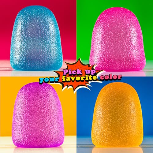 GummiFlex Mega Sensory Stress Toy – 3.5" High-Density Gel Fidget, Yellow