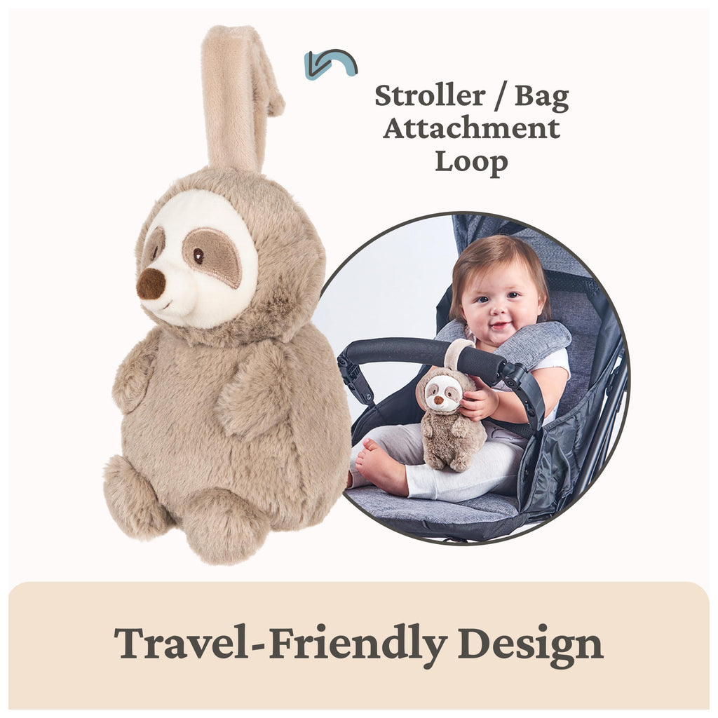 GUND Baby Lil’ Luvs Reese Sloth Tuck-Away Lovey – Plush Toy with Hidden Security Blanket