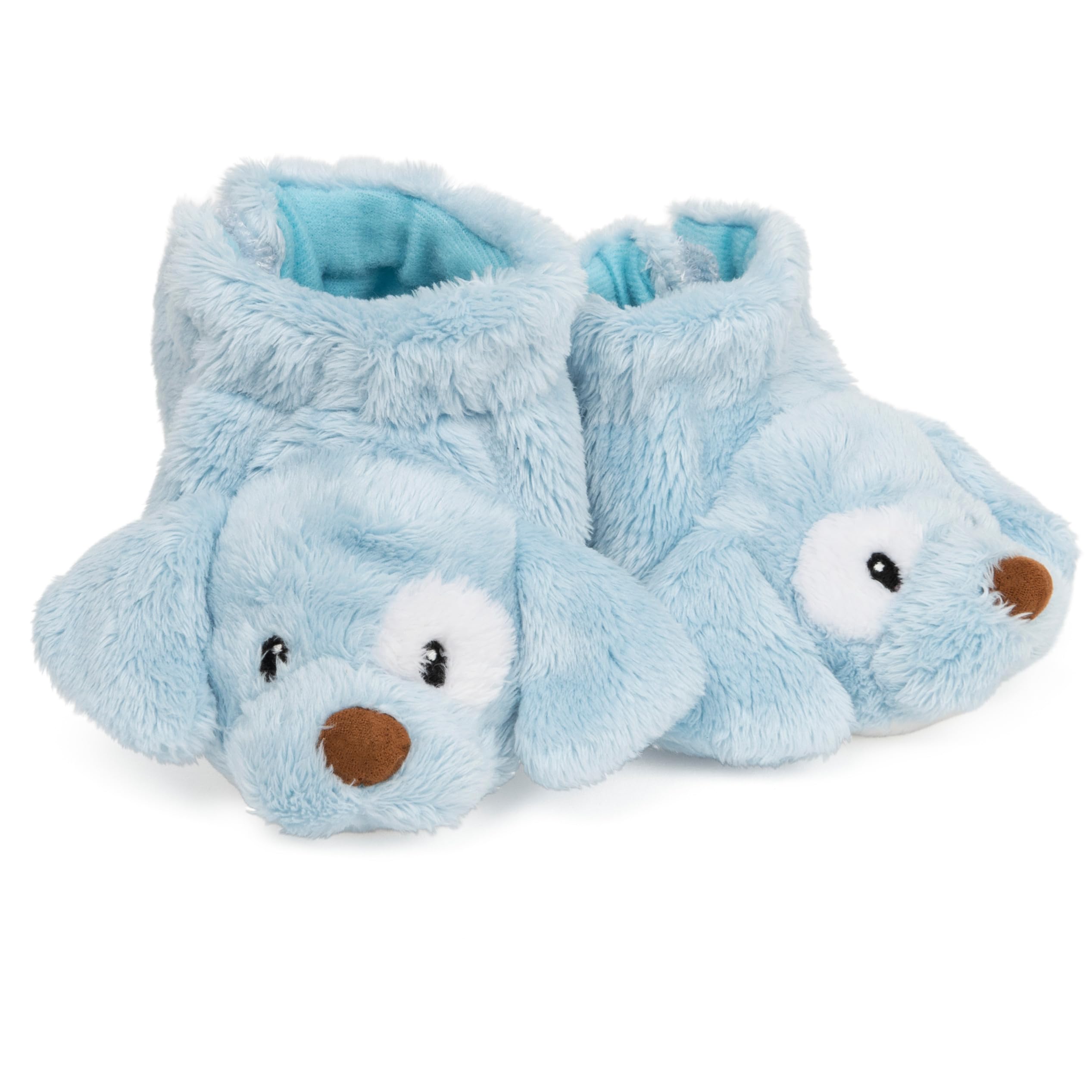 GUND Baby Spunky Puppy Rattle Booties – Blue Plush Infant Shoes with Gentle Rattle, Machine Washable