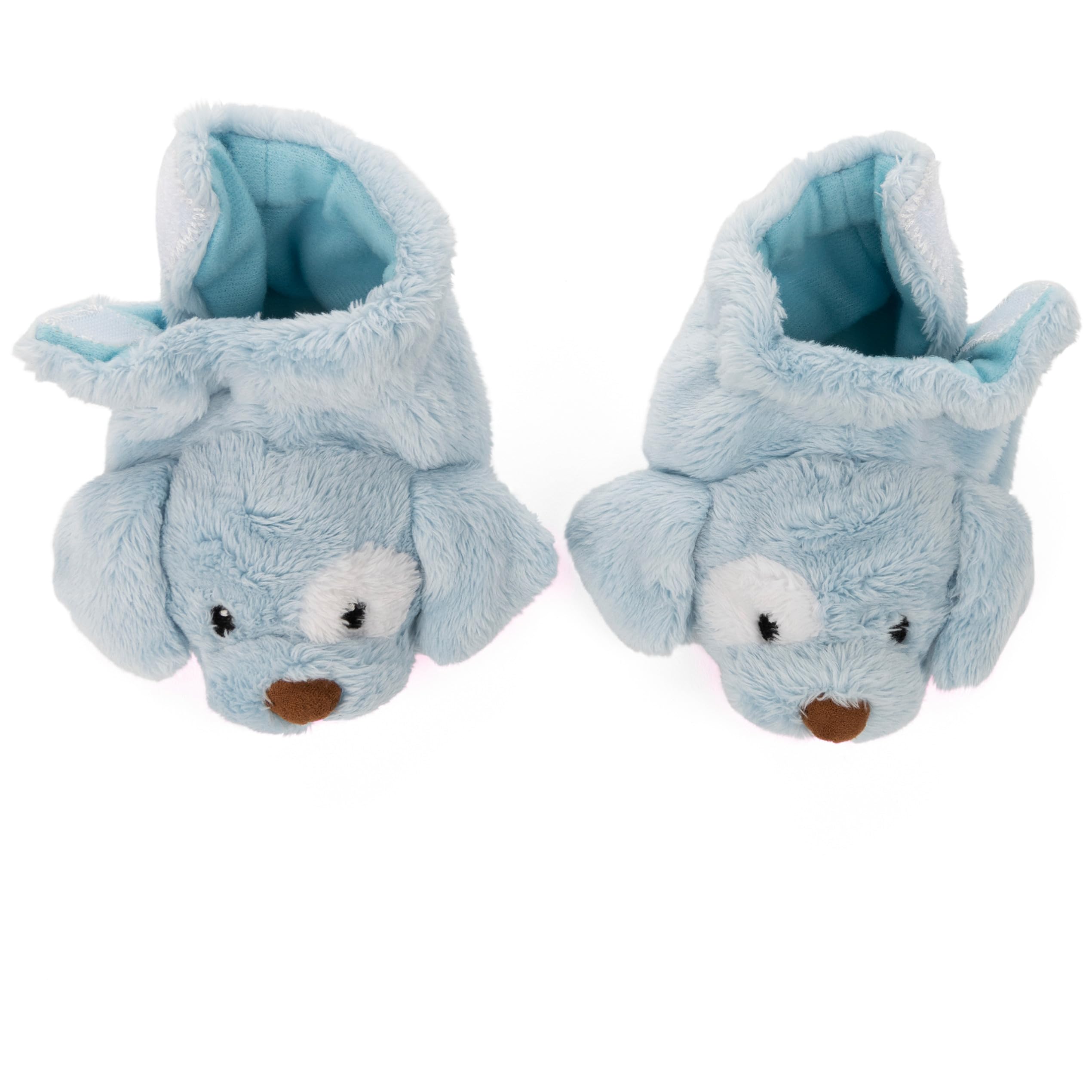 GUND Baby Spunky Puppy Rattle Booties – Blue Plush Infant Shoes with Gentle Rattle, Machine Washable