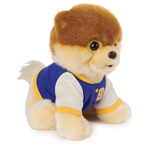 GUND Boo Varsity Jacket Plush – 9-Inch Soft Pomeranian Stuffed Animal, Ages 1+