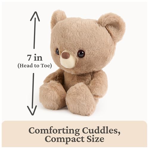 GUND Kai Teddy Bear - 7 Inch Taupe Plush Toy, Soft and Huggable, Surface Washable, for Ages 1+