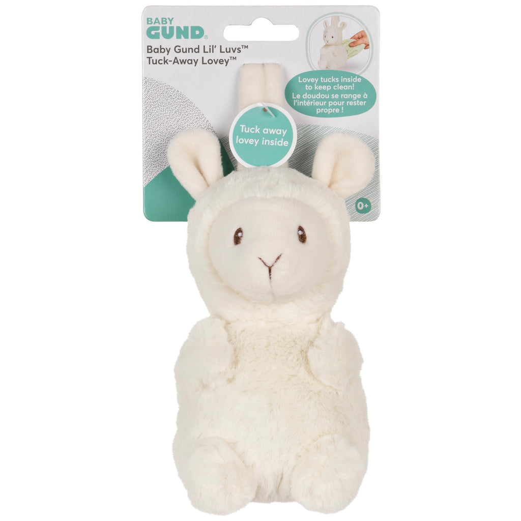 GUND Liam Llama Tuck-Away Lovey – Plush Toy with Built-in Baby Blanket