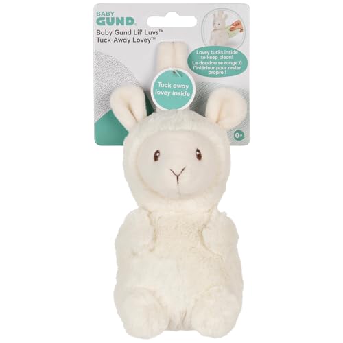 GUND Liam Llama Tuck-Away Lovey – Plush Toy with Built-in Baby Blanket