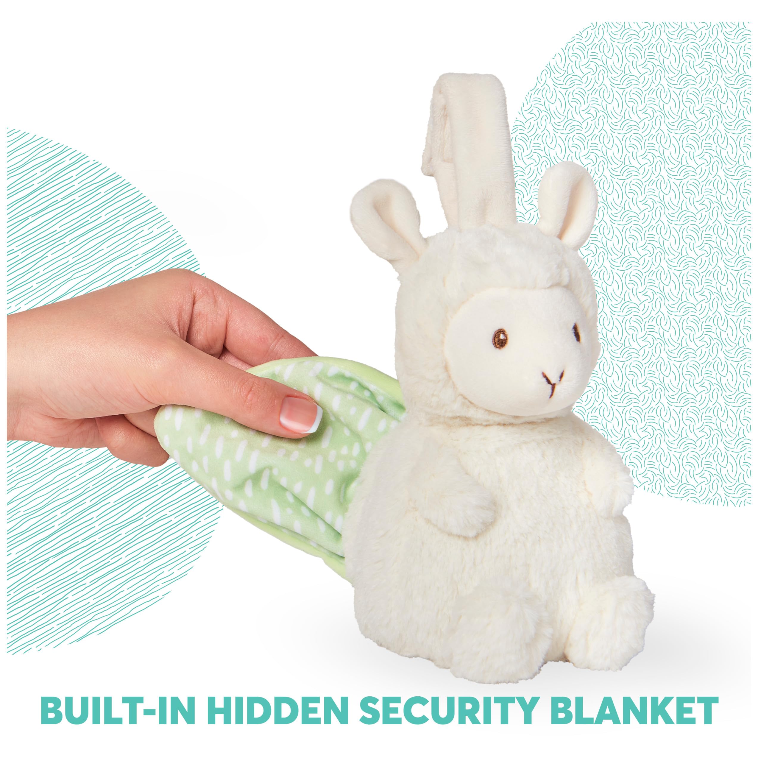 GUND Liam Llama Tuck-Away Lovey – Plush Toy with Built-in Baby Blanket