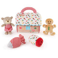 GUND My First Gingerbread House 5-Piece Sensory Playset – Plush Toys with Crinkle, Squeaker & Rattle for Babies