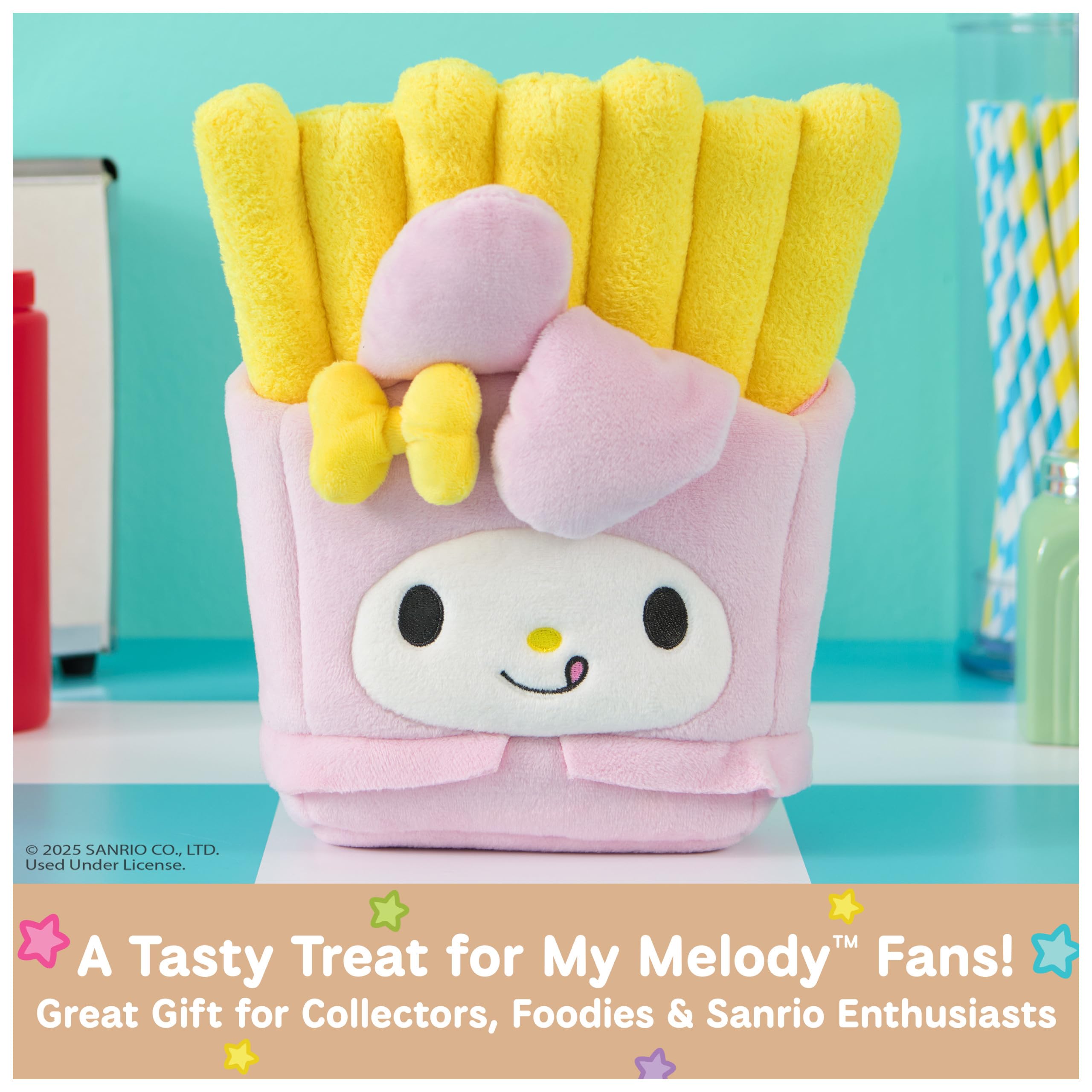 GUND My Melody French Fries Plush – 8-inch Kawaii Collectible Stuffed Toy