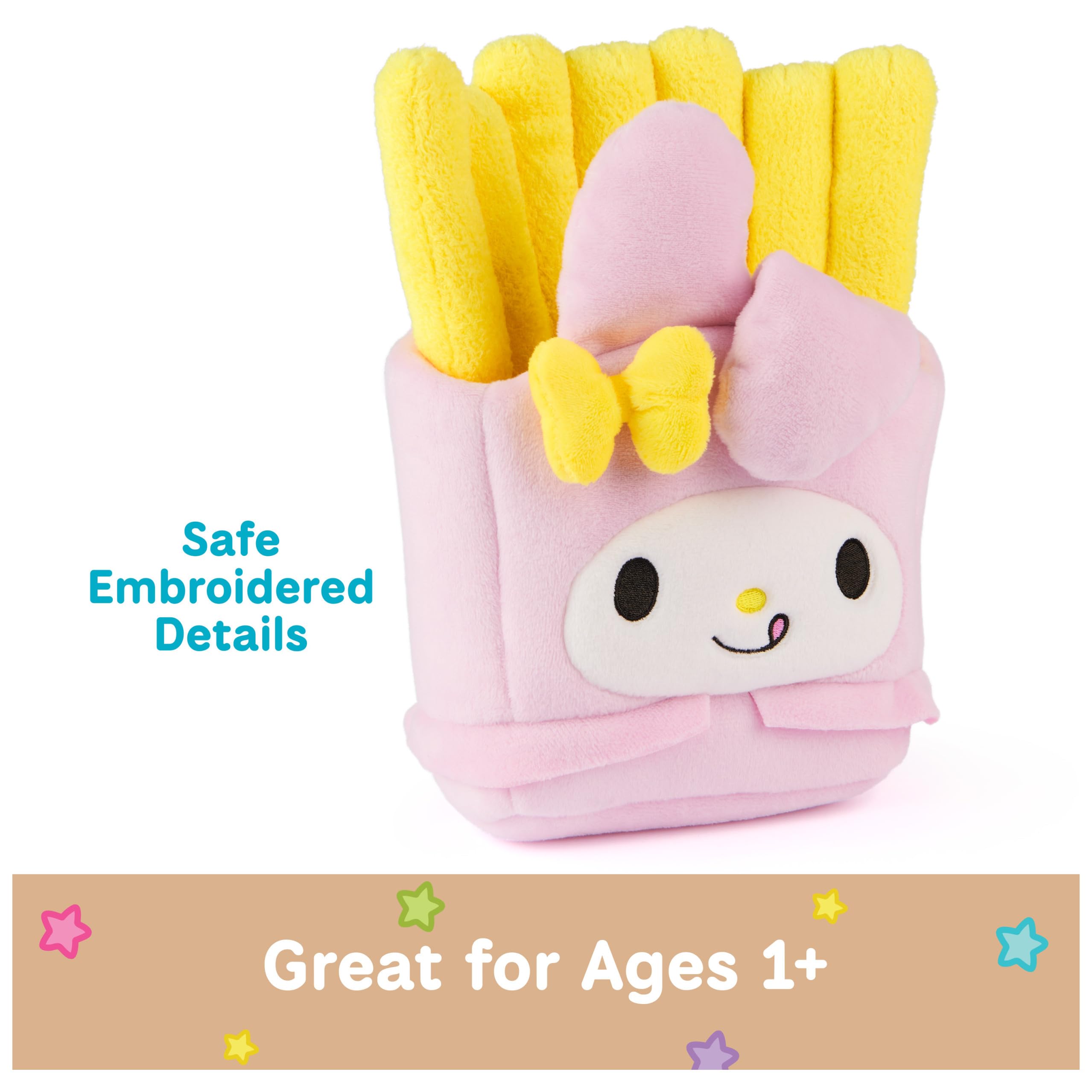 GUND My Melody French Fries Plush – 8-inch Kawaii Collectible Stuffed Toy