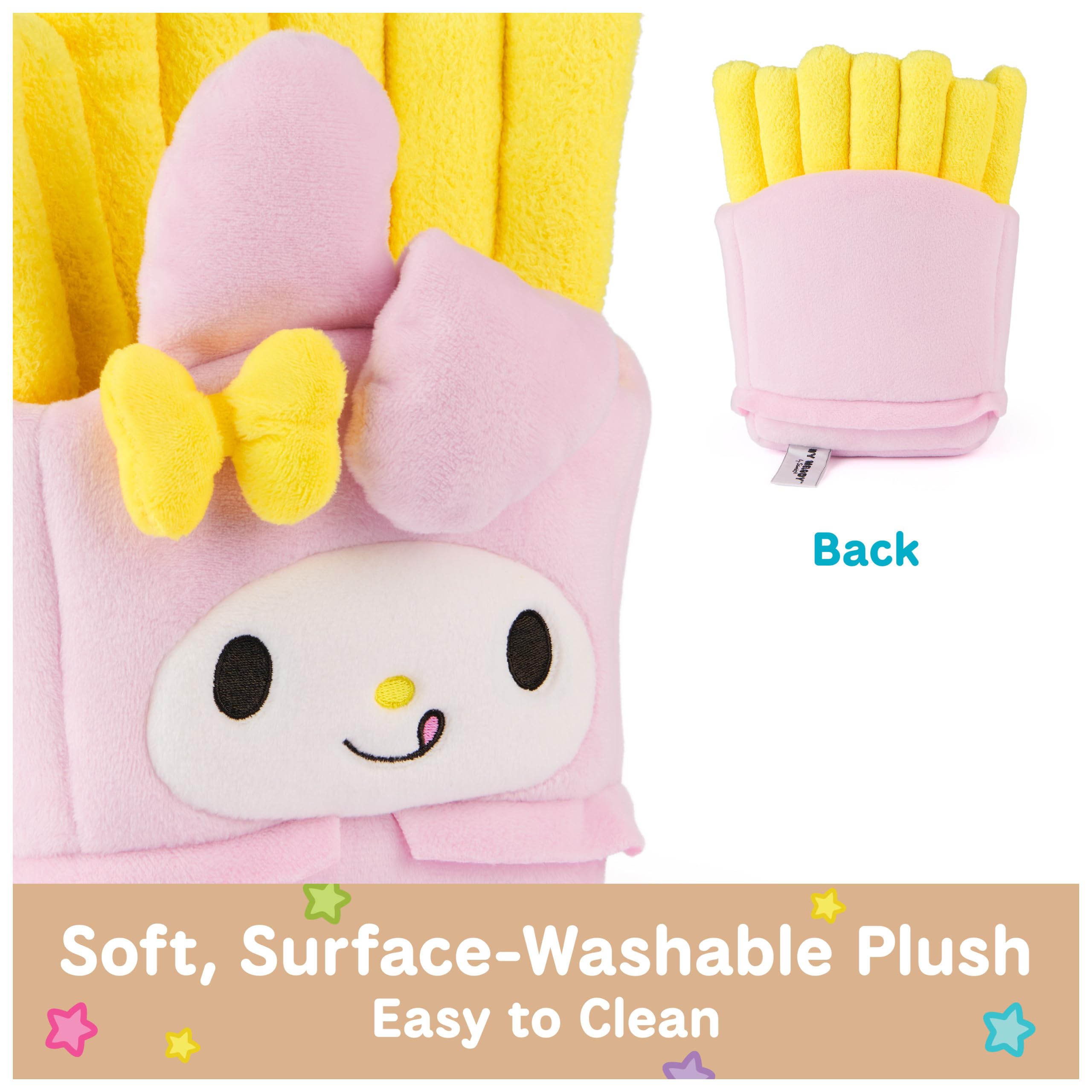 GUND My Melody French Fries Plush – 8-inch Kawaii Collectible Stuffed Toy