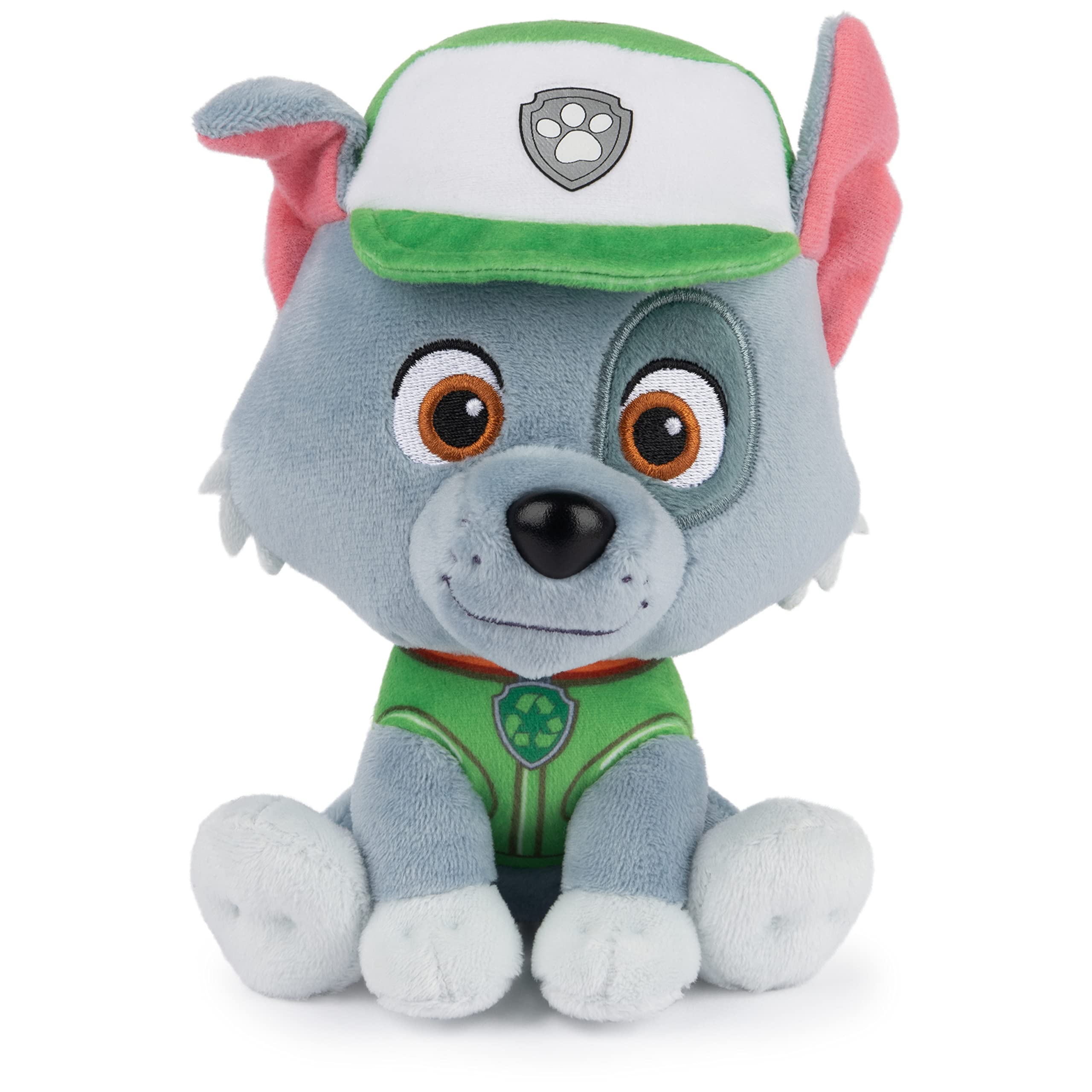 GUND PAW Patrol Rocky Plush Toy - 6 Inches, Official Recycling Uniform, Soft Stuffed Animal for Ages 1+