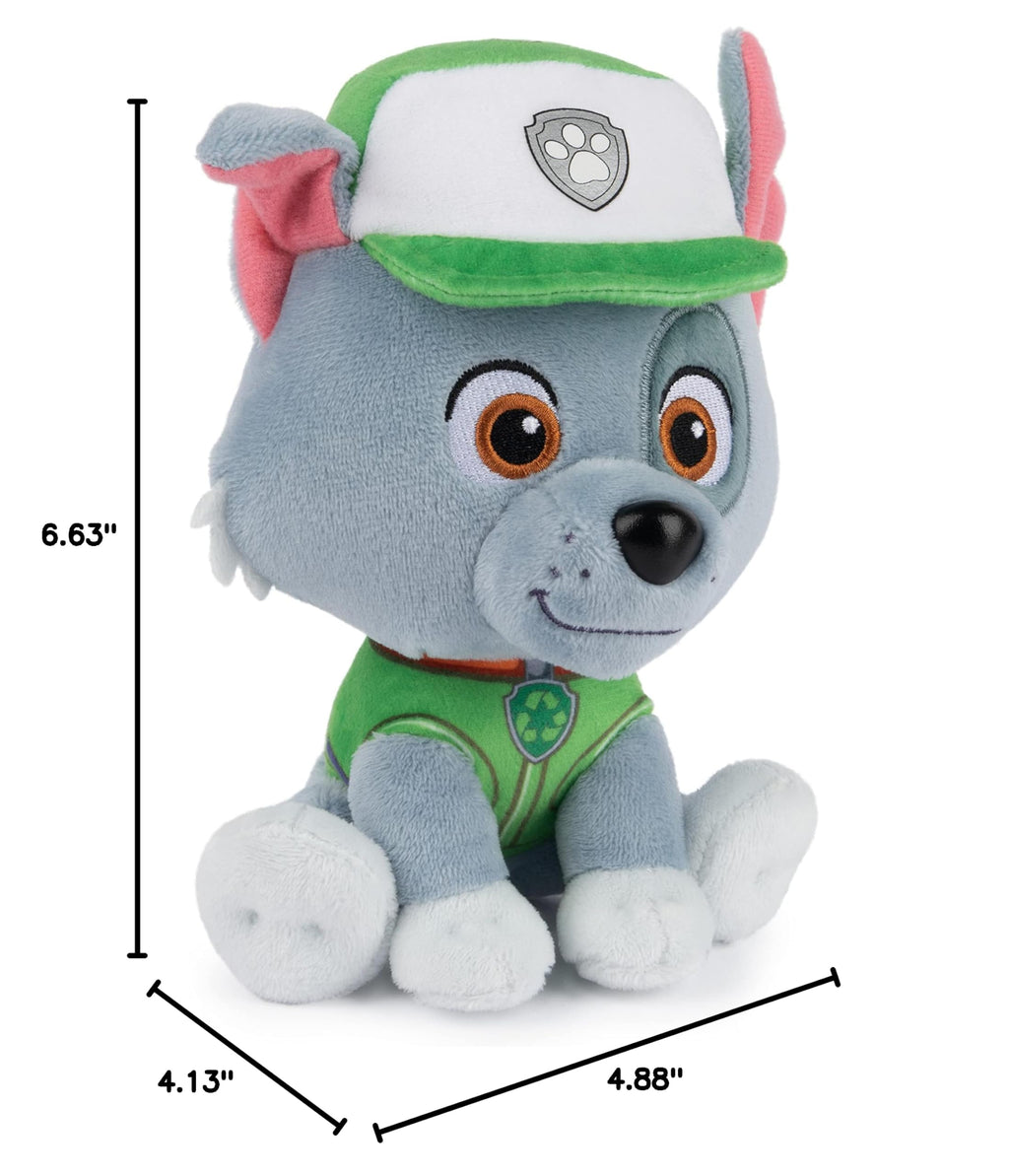 GUND PAW Patrol Rocky Plush Toy - 6 Inches, Official Recycling Uniform, Soft Stuffed Animal for Ages 1+