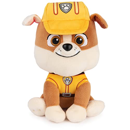 GUND PAW Patrol Rubble Plush Toy – 6-Inch Stuffed Animal in Yellow Construction Uniform, Ages 1+