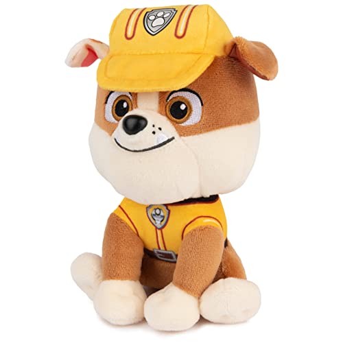 GUND PAW Patrol Rubble Plush Toy – 6-Inch Stuffed Animal in Yellow Construction Uniform, Ages 1+