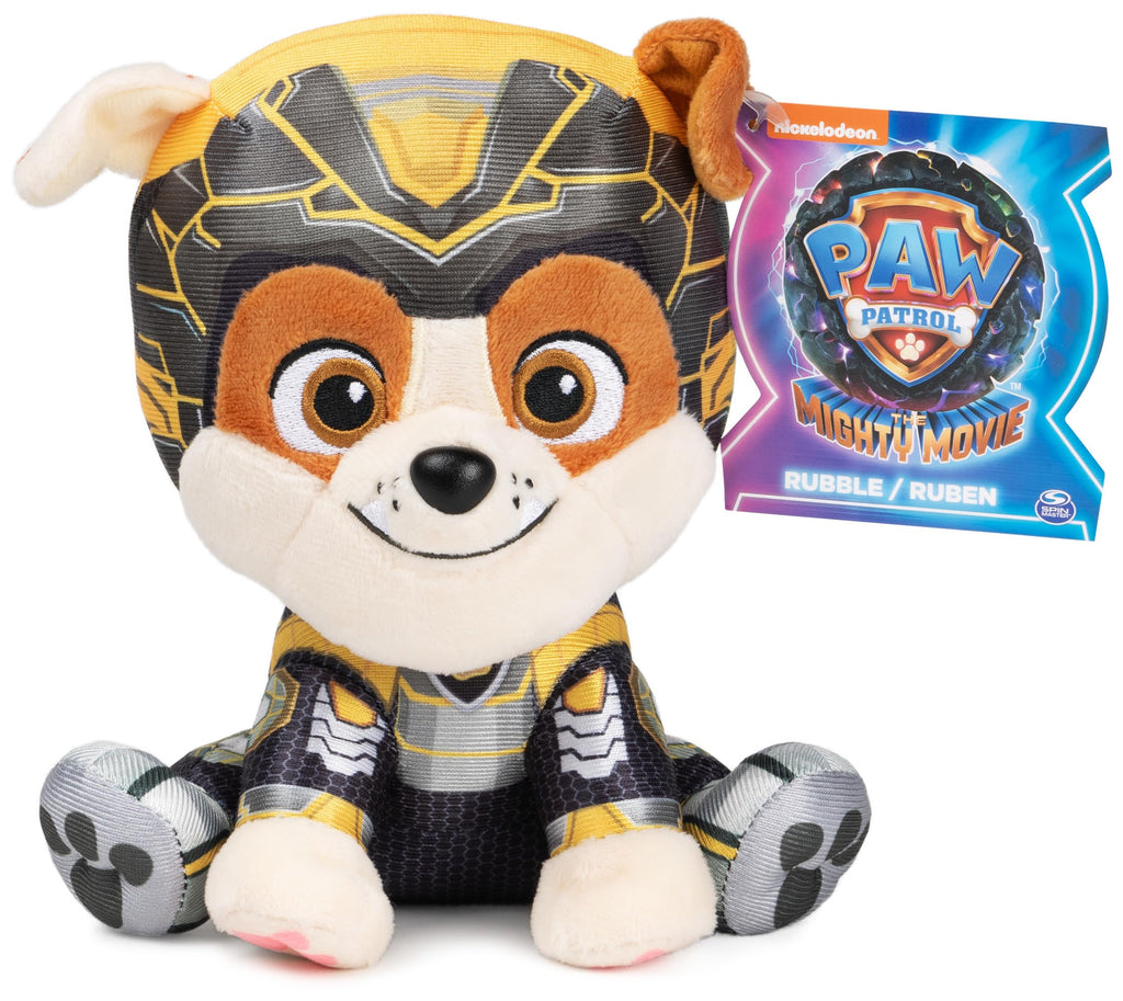 GUND PAW Patrol: The Mighty Movie Rubble Plush Toy - 15.24 cm (6 in) Soft Stuffed Animal