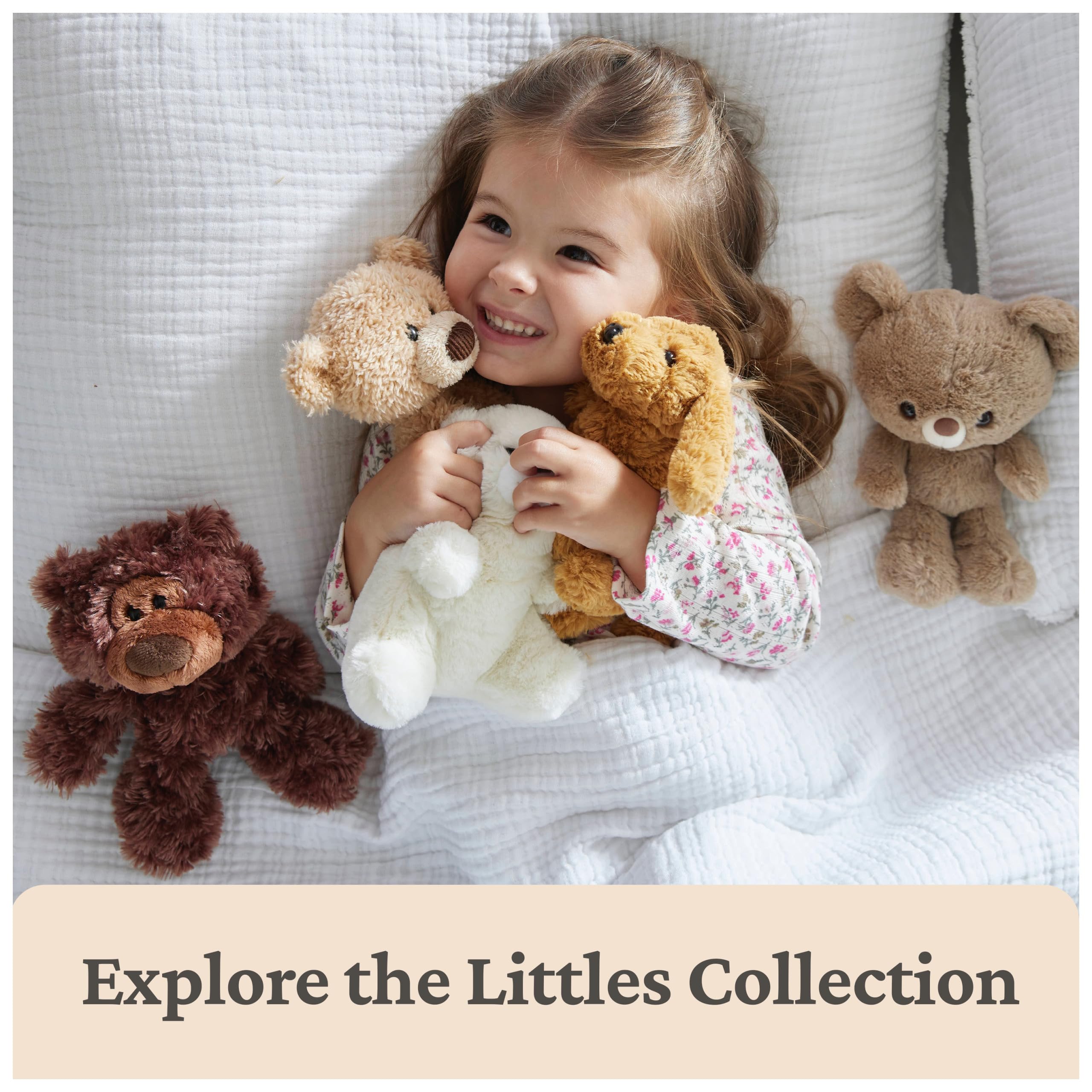 GUND Philbin Teddy Bear – 7 Inch Chocolate Brown Plush Toy with Extra Large Paws, Soft and Cuddly for Ages 1+