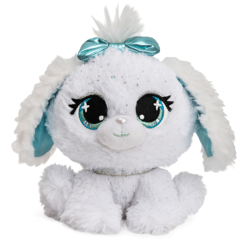 GUND P.Lushes Bianca Blings Designer Plush Dog – 6 Inch Sparkly White & Blue Fashion Pet