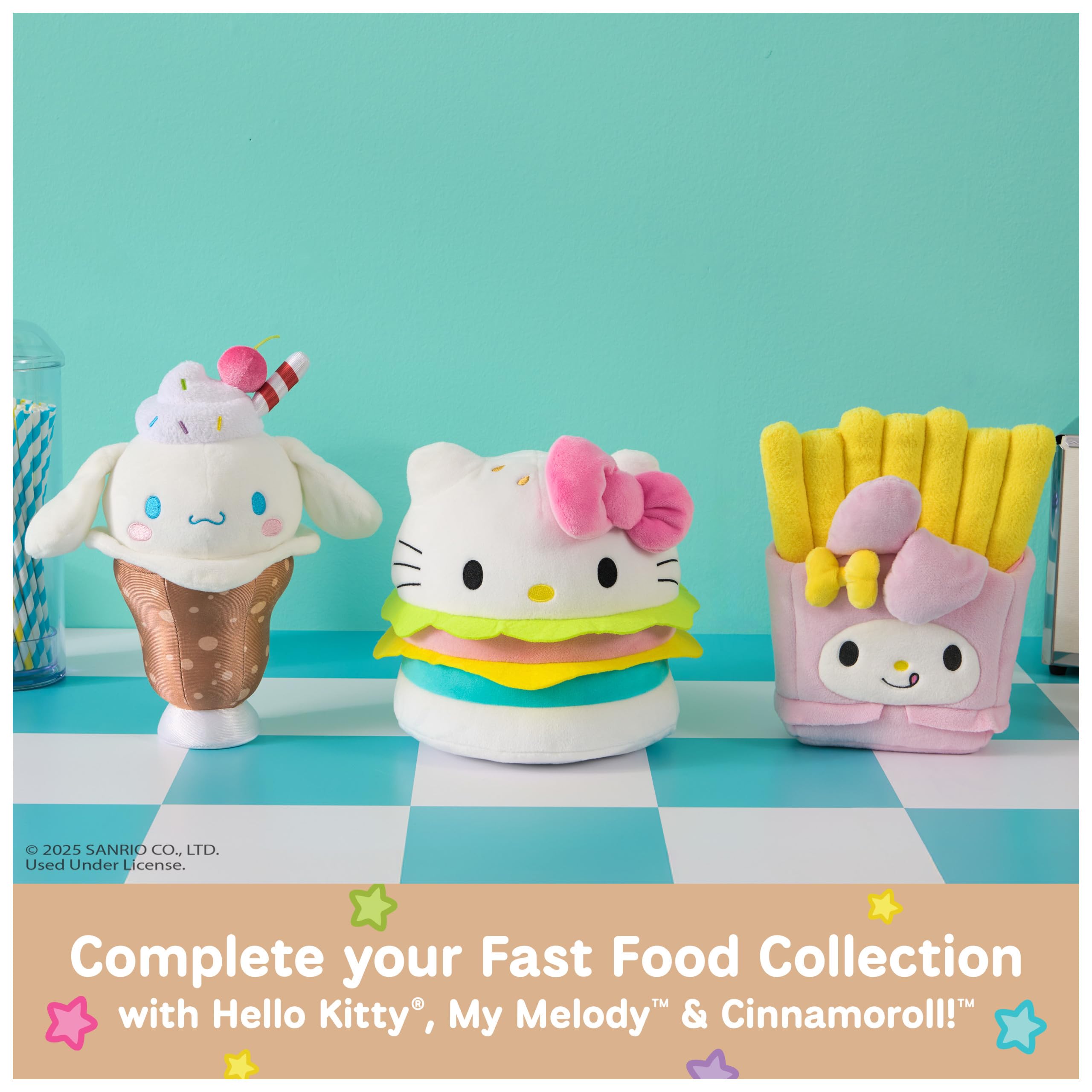 GUND Sanrio Cinnamoroll Root Beer Float Plush – 8-Inch Collectible Stuffed Animal, Ages 1+