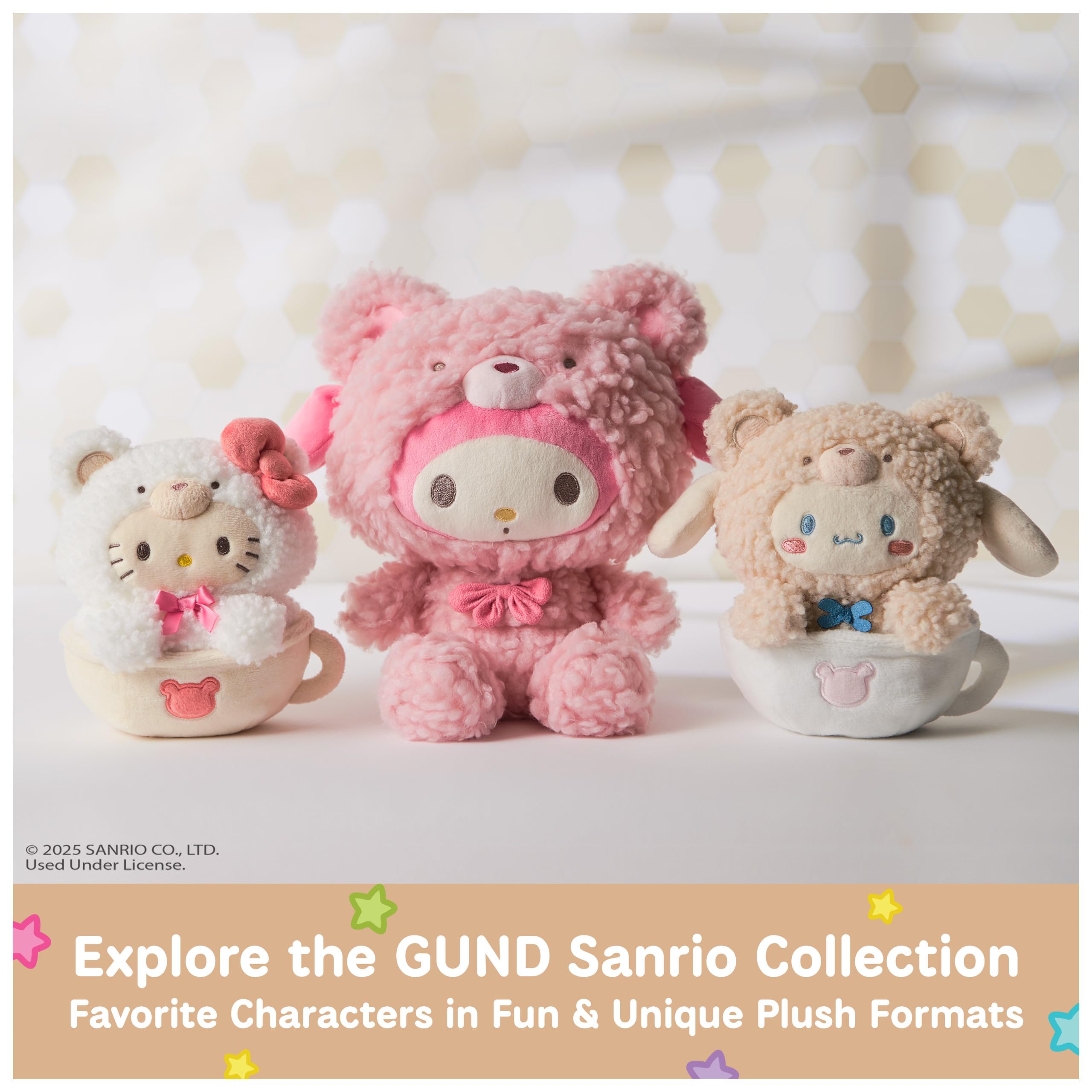 GUND Sanrio Cinnamoroll Root Beer Float Plush – 8-Inch Collectible Stuffed Animal, Ages 1+