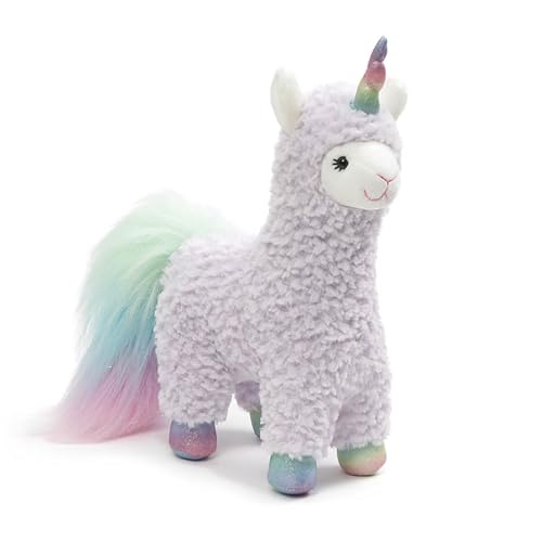 GUND Sugar Plum Llamacorn Plush Toy – 11-Inch Purple Rainbow Stuffed Animal for Ages 1+