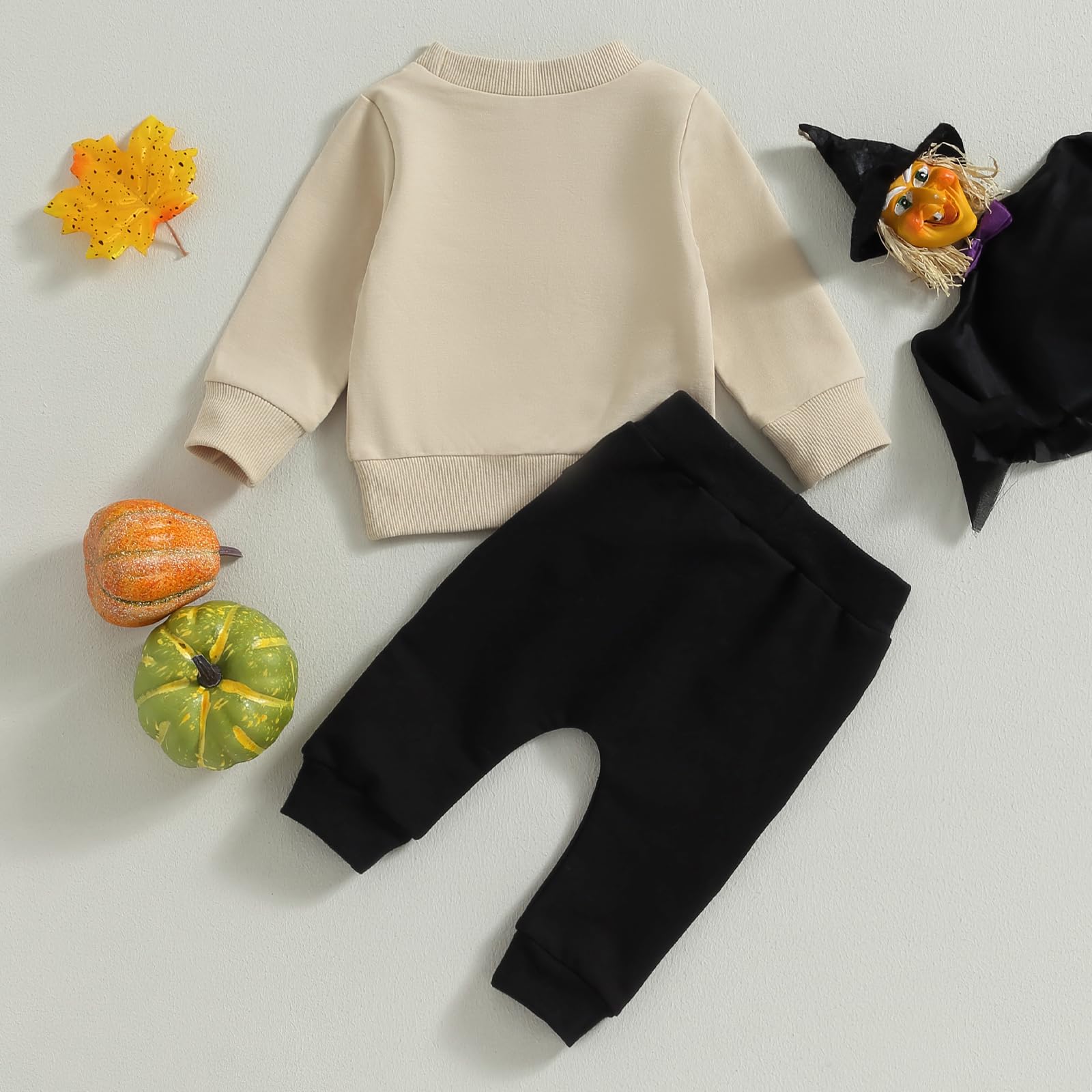 Gureui My First Halloween Baby Boy Outfit – Long Sleeve Pumpkin Patch Sweatshirt & Pants Set for Infant Toddler