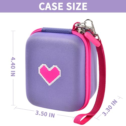 GWCASE Hard Travel Case for Bitzee Digital Pet – Shockproof Storage with Accessory Pocket, Pink