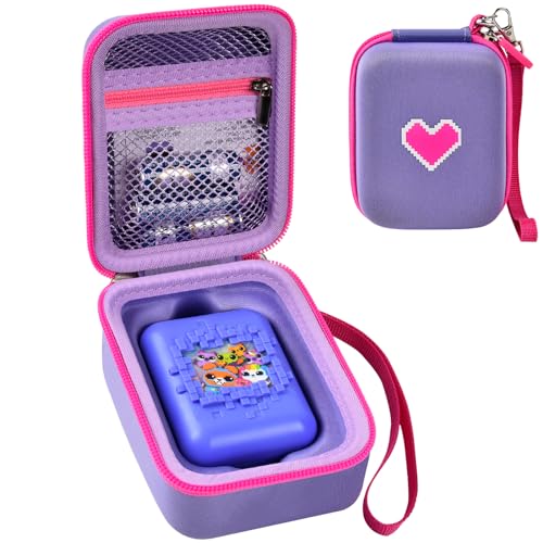 GWCASE Hard Travel Case for Bitzee Digital Pet – Shockproof Storage with Accessory Pocket, Pink