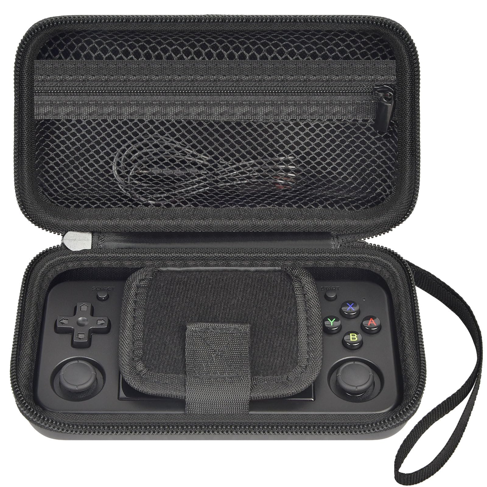 GWCASE Protective Carrying Case for RG35XX H and Retro Handheld Game Consoles, Hard EVA Shockproof Travel Storage Box - Black