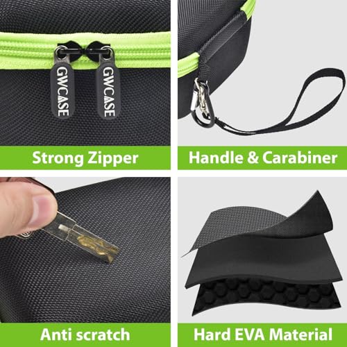 GWCASE Storage Case for LeapFrog LeapMove - Hard Shell Carrying Bag with Mesh Pocket - Black