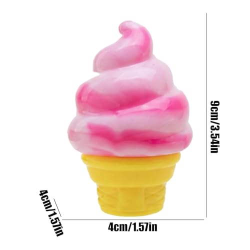 Gyfimdo Ice Cream Squeeze Squishy – Pink Cone Stress Relief Sensory Toy