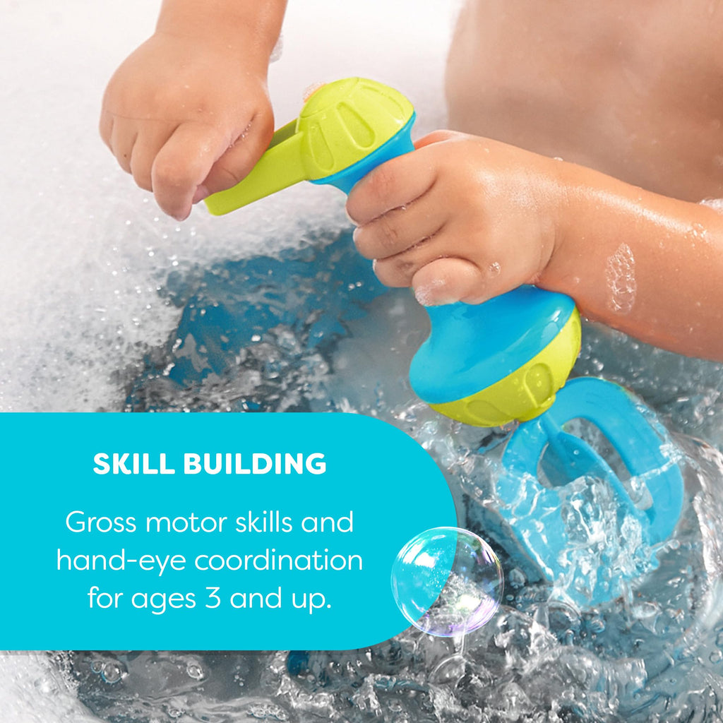 HABA Bubble Bath Whisk - Toddler Bath Toy for Sensory Play, Ages 3-6, Blue