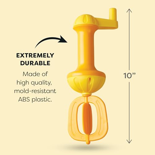 HABA Bubble Bath Whisk - Yellow Toddler Bath Toy for Sensory Play, Ages 3+