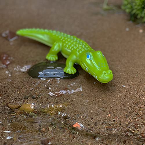 HABA Little Friends Crocodile – 7-Inch Chunky Plastic Zoo Animal Toy Figure