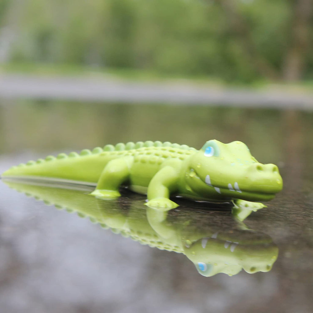 HABA Little Friends Crocodile – 7-Inch Chunky Plastic Zoo Animal Toy Figure