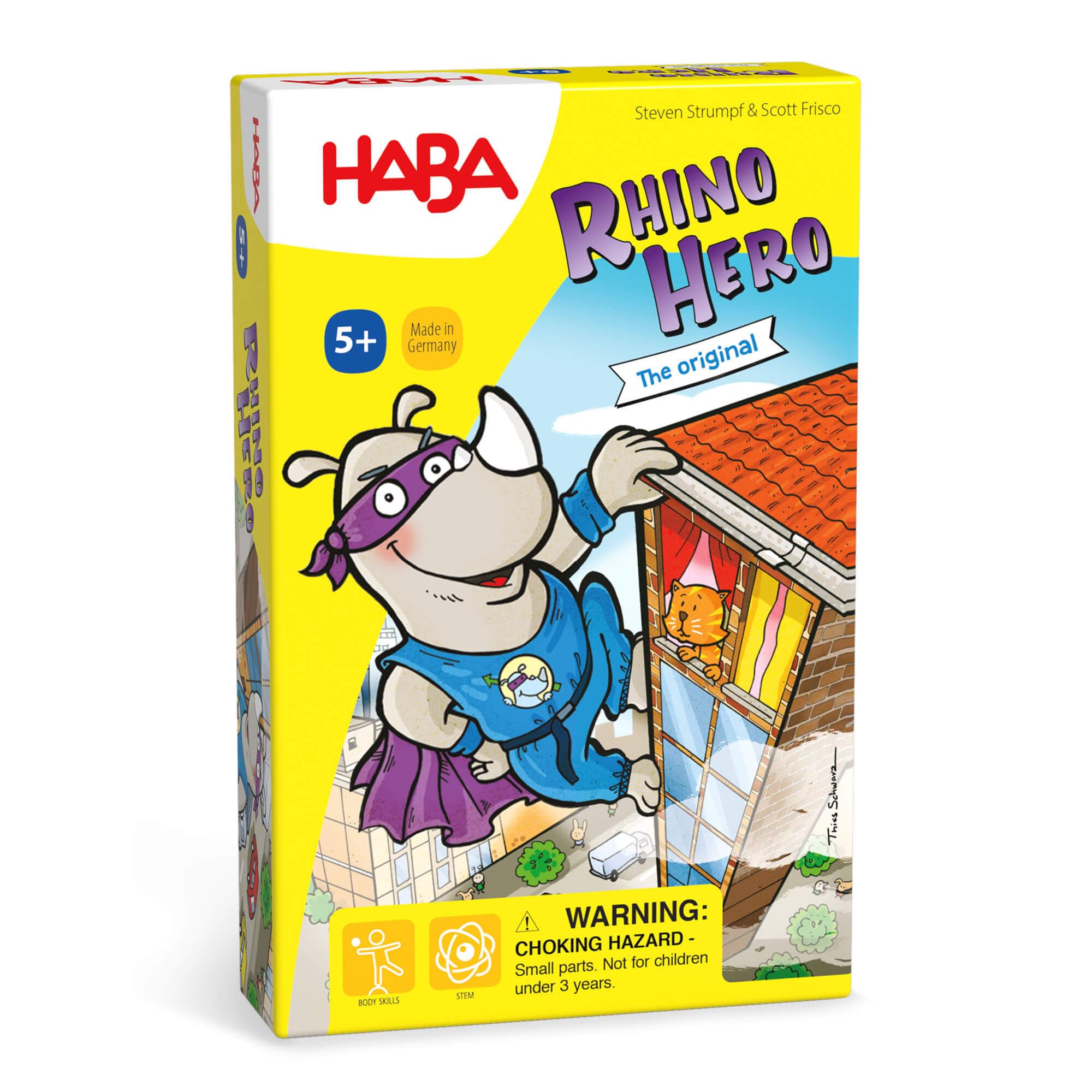 HABA Rhino Hero Stacking Card Game - Award-Winning Family Fun for Ages 5+