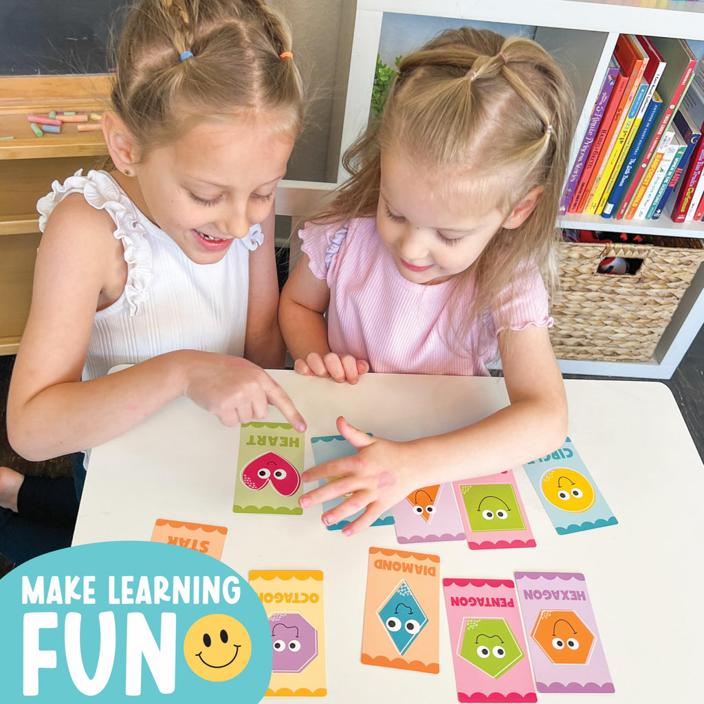 Hadley Designs 58-Piece Alphabet Flash Cards Set for Toddlers 1-3 - ABC, Numbers, Colors, Shapes - Preschool Learning Activities