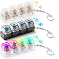 Halloscume 3-Pack Keyboard Fidget Keychain Set - Silent, Creamy & Clicky Sounds - Stress Relief Toy for Office, School, Home