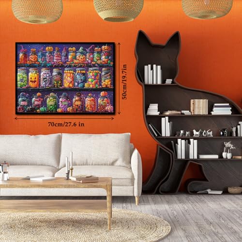 Halloween Candy House 1000-Piece Jigsaw Puzzle for Adults – Spooky Autumn Fun by Larkipuzz