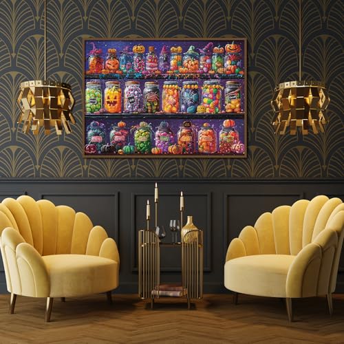 Halloween Candy House 1000-Piece Jigsaw Puzzle for Adults – Spooky Autumn Fun by Larkipuzz