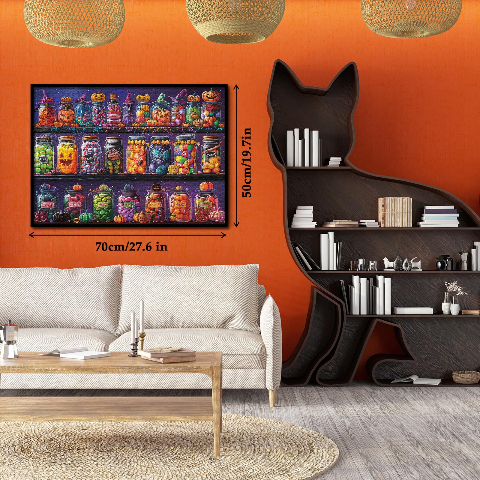 Halloween Candy House 1000-Piece Jigsaw Puzzle for Adults – Spooky Autumn Fun by Larkipuzz