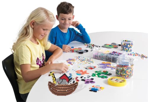 Hama Yellow Midi Beads – 1000-Piece Plastic Craft Beads for Kids