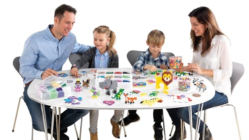 Hama Yellow Midi Beads – 1000-Piece Plastic Craft Beads for Kids