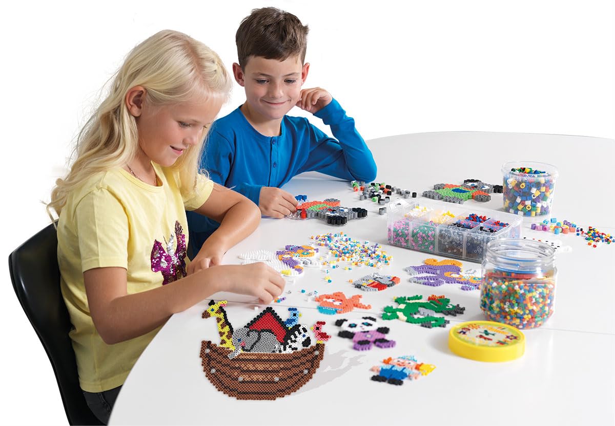 Hama Yellow Midi Beads – 1000-Piece Plastic Craft Beads for Kids