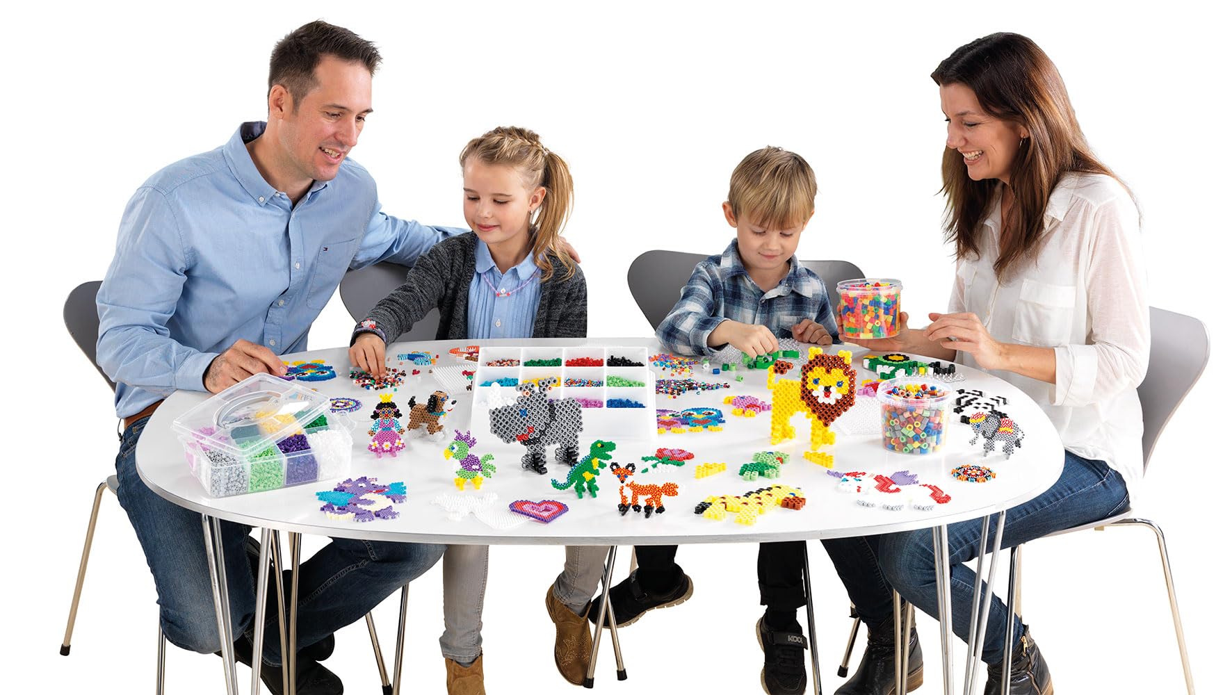 Hama Yellow Midi Beads – 1000-Piece Plastic Craft Beads for Kids