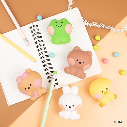 Hamee LINE Friends minini Cute Capsule Squishy – Water-Filled Mystery Blind Toy, Collectible Stress Relief Fidget