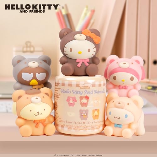 Hamee Sanrio Hello Kitty & Friends Series 7 Latte Bear SquiSHU – Mystery Blind Capsule Squishy Toy (1 Piece)