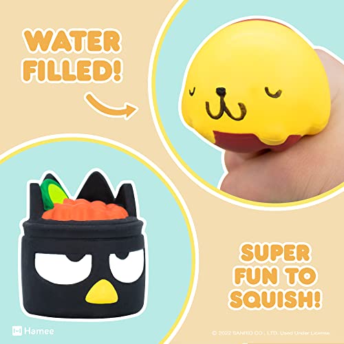 Hamee Sanrio Hello Kitty & Friends Sushi Squishy Blind Capsule – 1 Random Design (Officially Licensed Water-Filled Stress Toy)